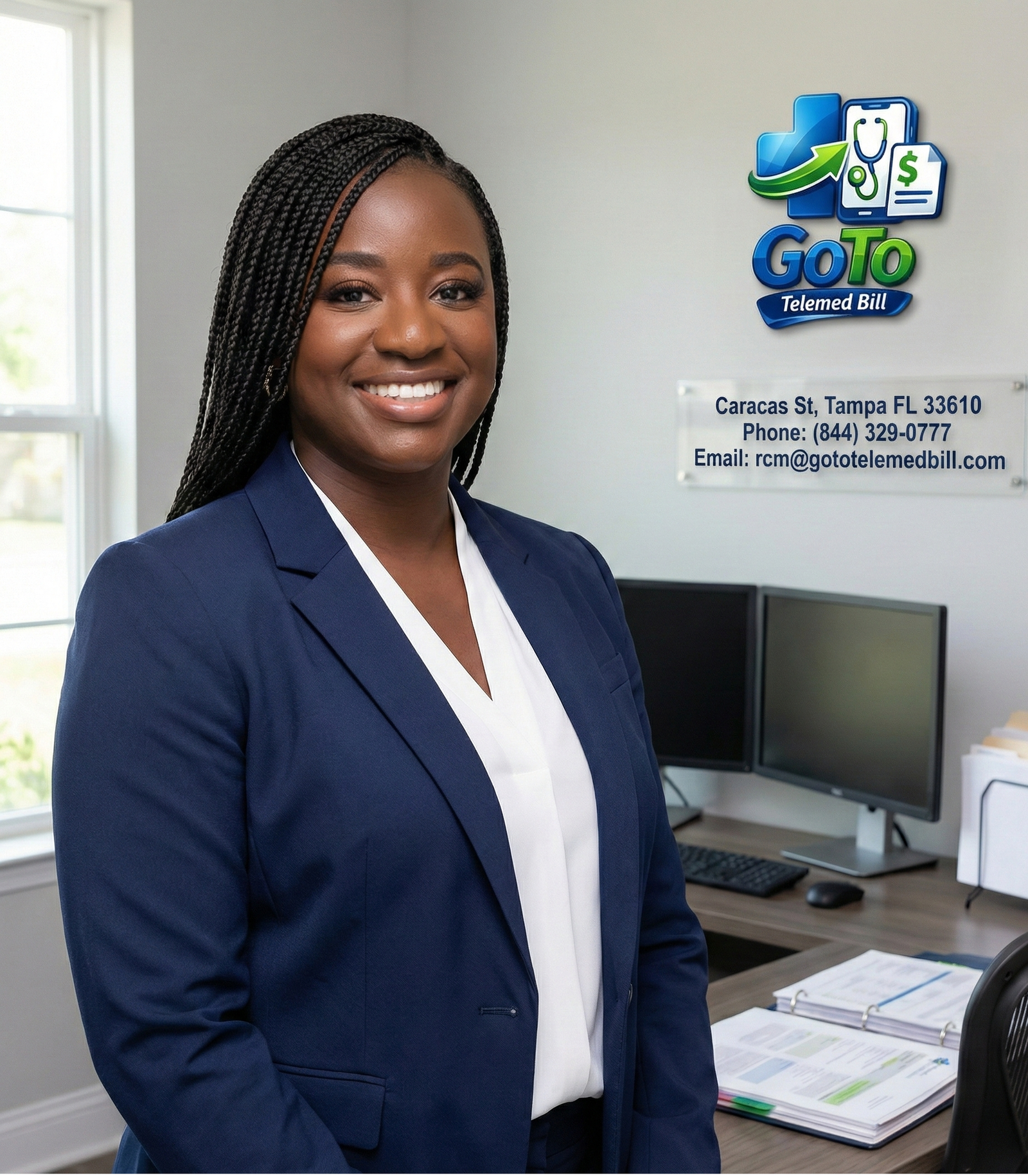 Shakisha Lawson, Founder of GoTo Telemed Bill — contact card